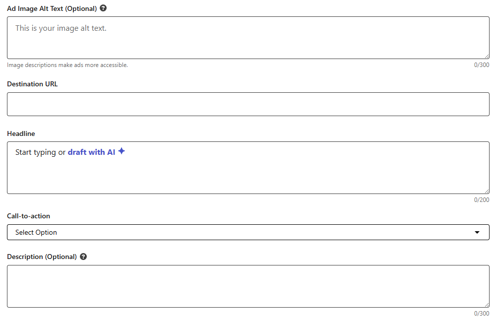 Ad design - Further options