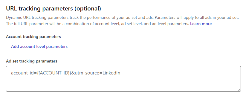 URL tracking parameters